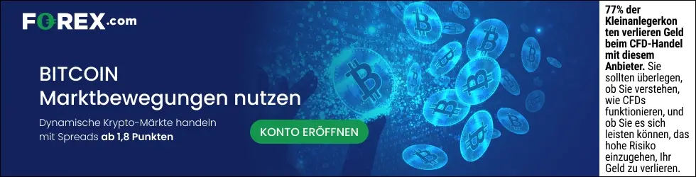 Forex.com Werbebanner Bitcoin