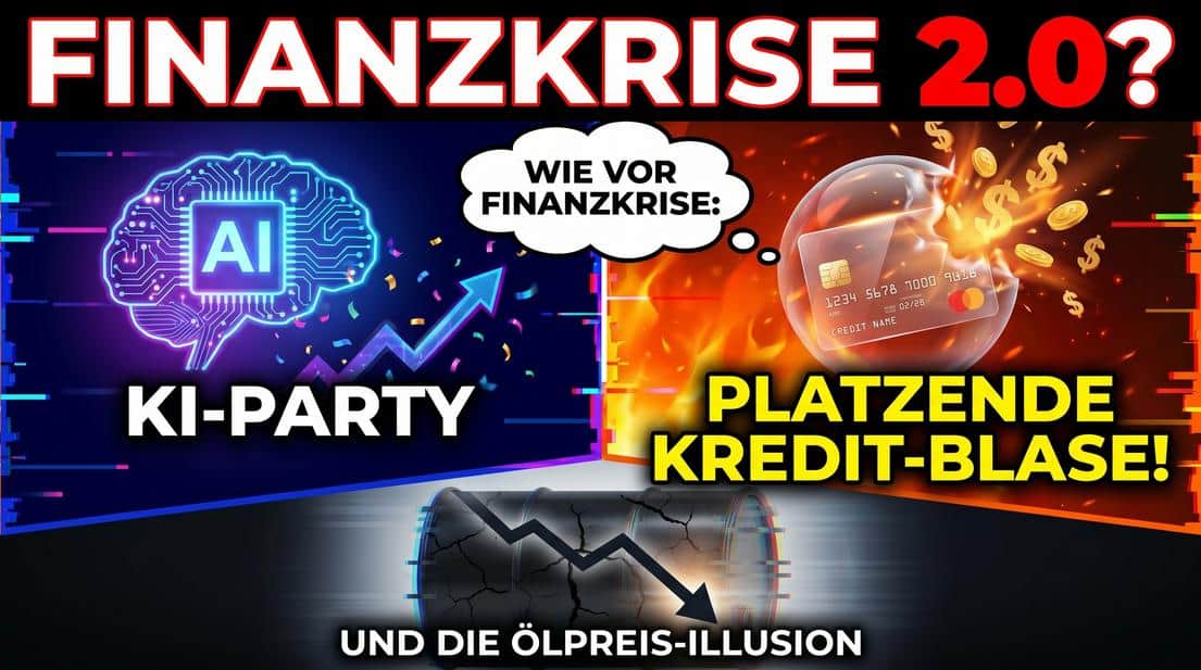 KI-Party und platzende Kreditblase vor der Finanzkrise 2.0, Marktgeflüster, Wirtschaftskrise, Finanz.