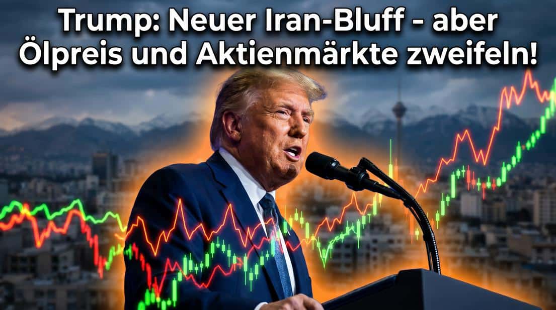 Höhere Ölpreise und Aktienmärkte im Zweifel, Trump spricht über Iran-Strategie.