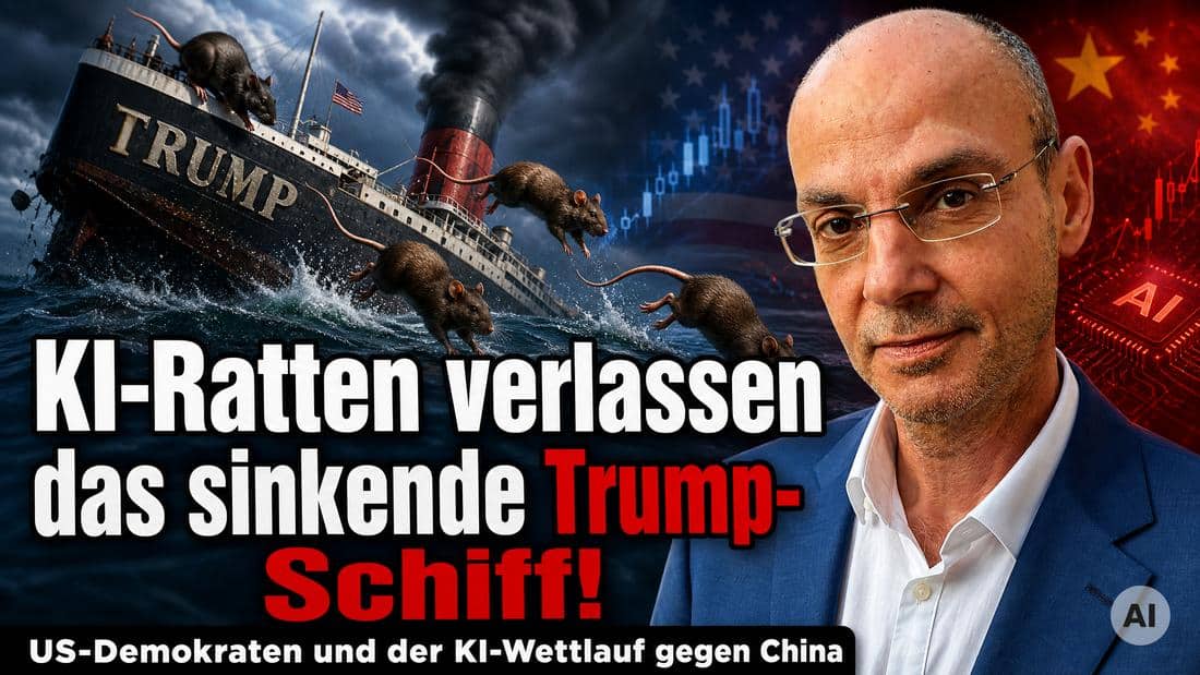 Künstliche Intelligenz und Wirtschaftskrise im Fokus des Artikels.